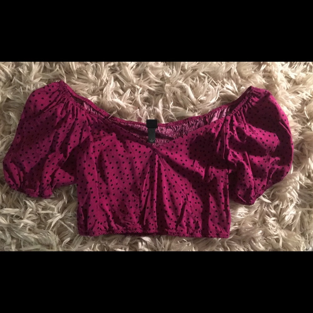 Purple crop top